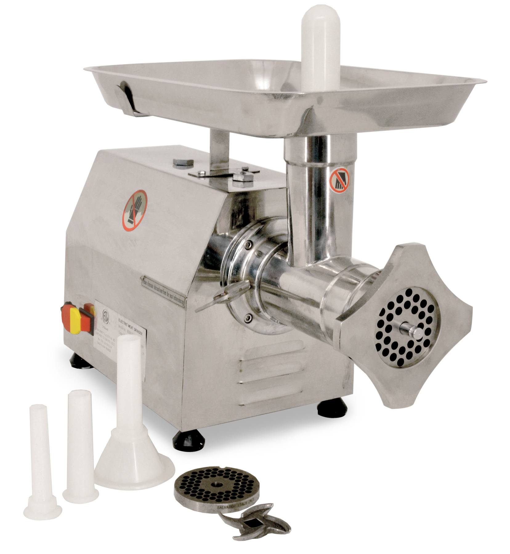 22 Stainless Steel Meat Grinder with 1.5 HP Motor – Omcan